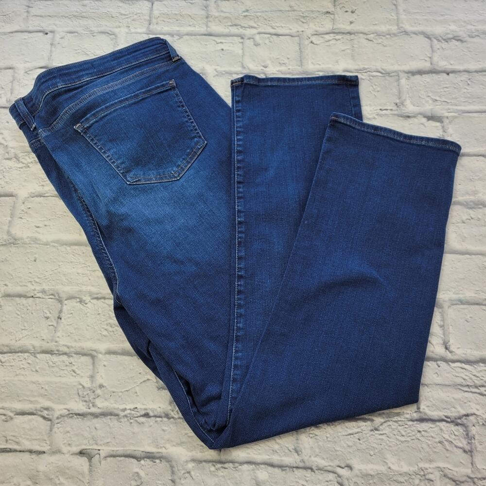 NWOT NYDJ Sheri Cooper Slim Leg Dark Wash Jeans Lift Tuck Slimming Stretch sz 18 - Picture 2 of 16